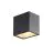 SLV Sitra Cube Światło Ścienne Aluminium Szary 11W 1270lm - 840 Zimna Biel | Zewnętrzna - IP65