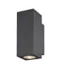 SLV Enola Up/Down Światło Ścienne Aluminium Szary Plac 7.8W 700lm - 940 Zimna Biel | Zewnętrzna - IP65 - Najlepsze Renderowanie Kolorów - Ściemnianie 