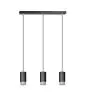 Emibig Lampa Wisząca Fumiko Stal Czarny | Nadaje Się Do 3x GU10 - Max 10W