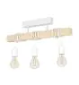 Eglo Lampa sufitowa Townshend Stal Valkoinen Drewno | IP20 - Nadaje Się Do 3x E27 