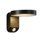 Nordlux Solar Światło Ścienne Rica Okrągła Czarny 4.5W 450lm - 830 Ciepła Biel | Czujnik ruchu i Światła